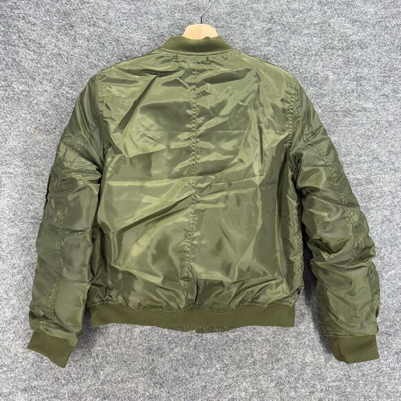 New Monkey Ride Windbreaker Jacket Women S Small Green Full Zip Long Sleeve - Picture 2 of 8